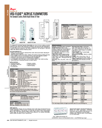 Thumbnail of document Brochure - VF Visi-Float Acrylic Flowmeter